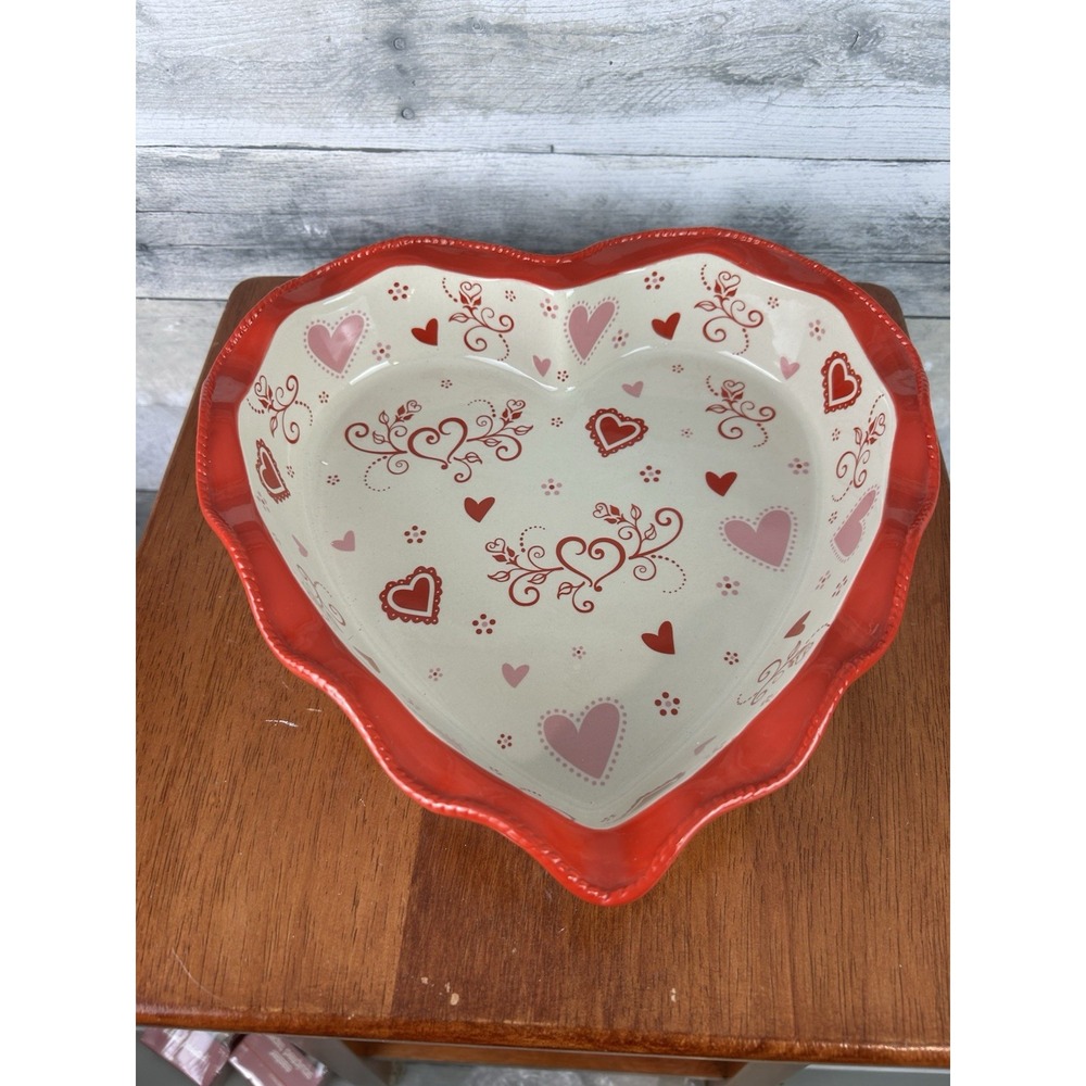Temp-tations by Tara Romance Collection Heart Shapes Serving Platter